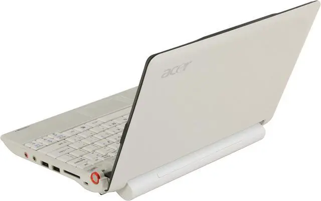 Alt view image 3 of 17 - Acer Aspire One AOA150-1316 White Intel Atom N270(1.60 GHz) 8.9" WSVGA 1GB Memory 120GB HDD Netbook