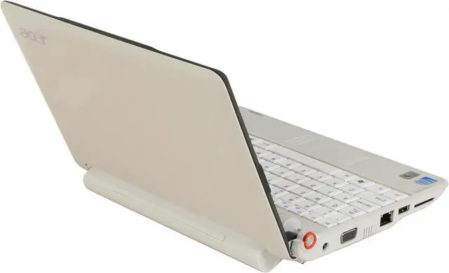 Alt view image 5 of 17 - Acer Aspire One AOA150-1316 White Intel Atom N270(1.60 GHz) 8.9" WSVGA 1GB Memory 120GB HDD Netbook