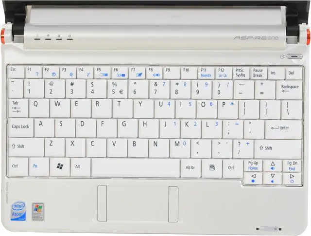 Alt view image 10 of 17 - Acer Aspire One AOA150-1316 White Intel Atom N270(1.60 GHz) 8.9" WSVGA 1GB Memory 120GB HDD Netbook