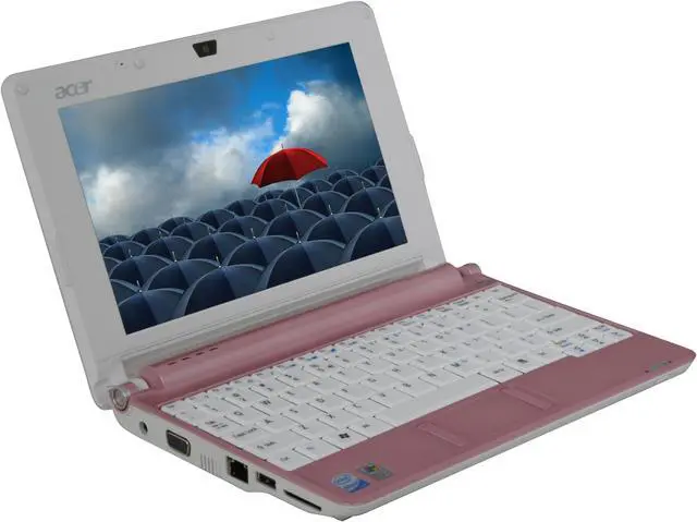 Alt view image 7 of 19 - Acer Aspire One AOA150-1672 Pink Intel Atom N270(1.60 GHz) 8.9" WSVGA 1GB Memory 160GB HDD Netbook