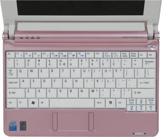 Alt view image 10 of 19 - Acer Aspire One AOA150-1672 Pink Intel Atom N270(1.60 GHz) 8.9" WSVGA 1GB Memory 160GB HDD Netbook