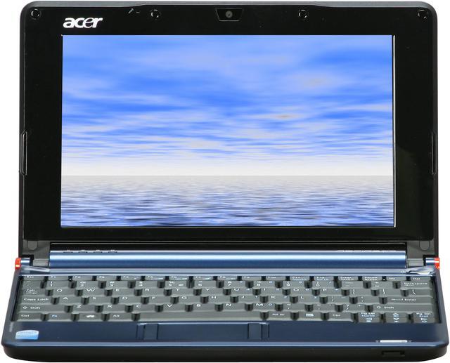 Alt view image 6 of 12 - Acer Aspire One AOA110-1113 Blue Intel Atom N270(1.60 GHz) 8.9" 512MB Memory 8GB SSD Netbook