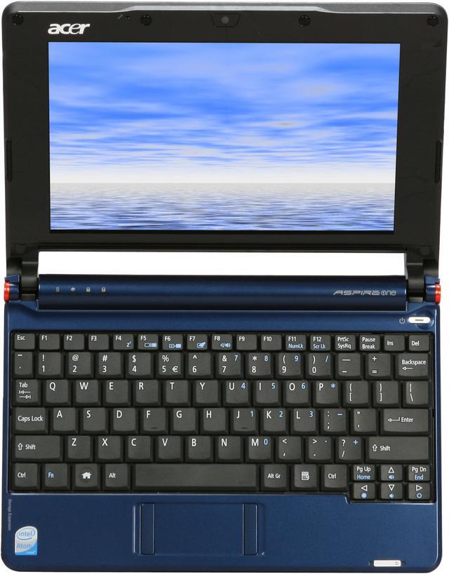 Alt view image 7 of 12 - Acer Aspire One AOA110-1113 Blue Intel Atom N270(1.60 GHz) 8.9" 512MB Memory 8GB SSD Netbook