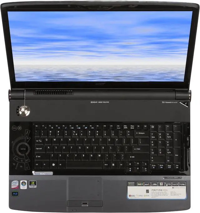 Alt view image 7 of 12 - Acer Laptop Aspire Intel Core 2 Quad Q9000 4GB Memory 500GB HDD NVIDIA GeForce 9700M GT 18.4" Windows Vista Home Premium 64-bit AS8930-7665