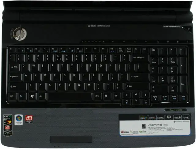 Alt view image 10 of 18 - Acer Laptop Aspire AMD Turion X2 Ultra ZM-82 4GB Memory 320GB HDD ATI Mobility Radeon HD 3650 16.0" Windows Vista Home Premium 64-bit AS6530-5753