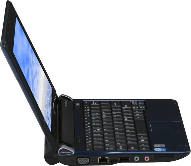 Alt view image 4 of 12 - Acer Aspire One AOD150-1165 Blue Intel Atom N270(1.60 GHz) 10.1" WSVGA 1GB Memory 160GB HDD Netbook