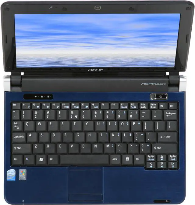 Alt view image 7 of 12 - Acer Aspire One AOD150-1165 Blue Intel Atom N270(1.60 GHz) 10.1" WSVGA 1GB Memory 160GB HDD Netbook