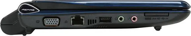 Alt view image 10 of 12 - Acer Aspire One AOD150-1165 Blue Intel Atom N270(1.60 GHz) 10.1" WSVGA 1GB Memory 160GB HDD Netbook