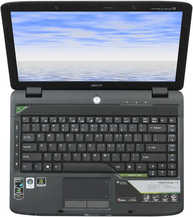 Alt view image 7 of 12 - Acer Laptop Aspire AMD Athlon 64 X2 QL-62 3GB Memory 320GB HDD NVIDIA GeForce 9100M G 14.1" Windows Vista Home Premium AS4530-6823