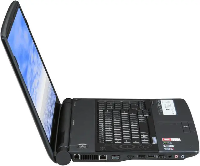 Alt view image 4 of 12 - Acer Laptop Aspire Intel Core 2 Duo P8600 4GB Memory 500GB HDD NVIDIA GeForce 9600M GT 18.4" Windows Vista Home Premium 64-bit AS8930-6174