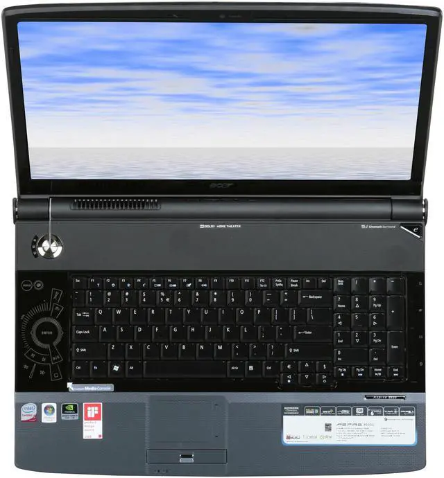 Alt view image 7 of 12 - Acer Laptop Aspire Intel Core 2 Duo P8600 4GB Memory 500GB HDD NVIDIA GeForce 9600M GT 18.4" Windows Vista Home Premium 64-bit AS8930-6174