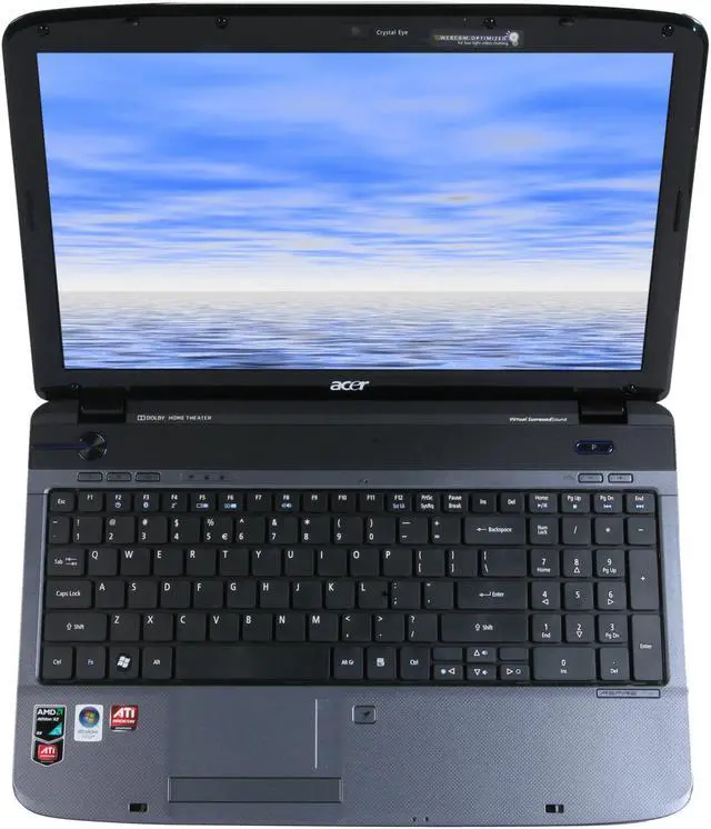 Alt view image 6 of 8 - Acer Laptop Aspire AMD Athlon 64 X2 QL-64 3GB Memory 320GB HDD ATI Radeon HD 3200 15.6" Windows Vista Home Premium AS5536-5883