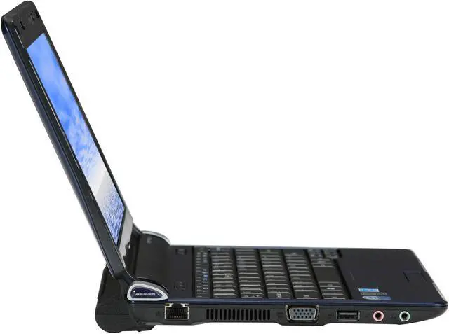 Alt view image 4 of 9 - Acer Aspire One AOD250-1580 Blue Intel Atom N270(1.60 GHz) 10.1" WSVGA 1GB Memory 160GB HDD Netbook