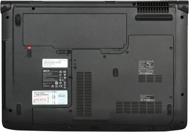 Alt view image 7 of 8 - Acer Laptop Aspire Intel Core 2 Duo T6500 4GB Memory 250GB HDD NVIDIA GeForce GT 130M 15.6" Windows Vista Home Premium 64-bit AS5739G-6132