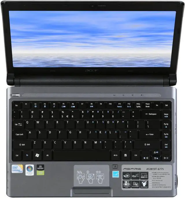Alt view image 6 of 8 - Acer Laptop Aspire Timeline Intel Core 2 Duo SU9400 4GB Memory 80GB SSD HDD Intel GMA 4500MHD 13.3" Windows Vista Home Premium 64-bit AS3810T-6775