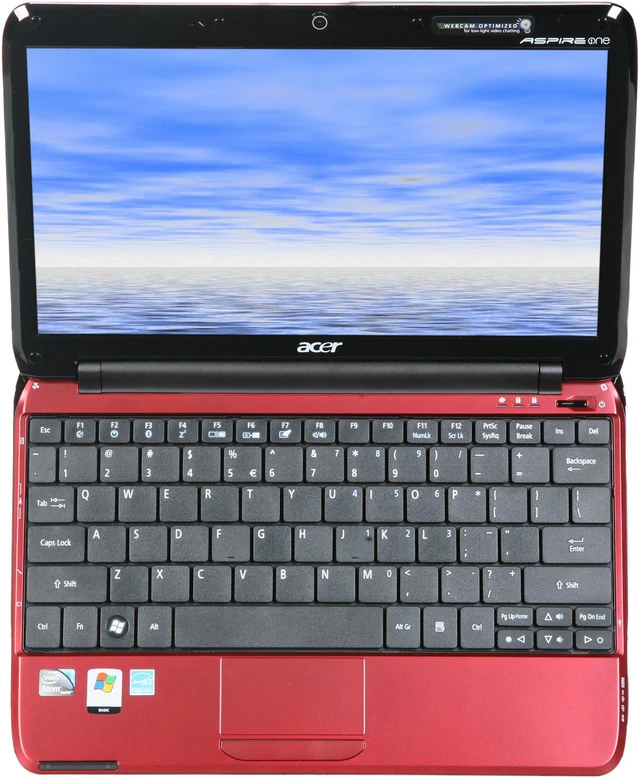 Alt view image 6 of 8 - Acer Aspire One AO751h-1259 Red Intel Atom Z520 11.6" WXGA 2GB Memory 250GB HDD Netbook