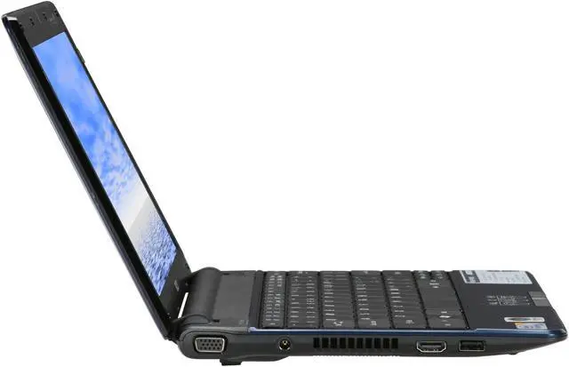 Alt view image 4 of 8 - Acer Laptop Aspire Intel Core 2 Solo ULV SU3500 2GB Memory 250GB HDD Intel GMA 4500MHD 11.6" Windows Vista Home Premium AS1410-8414