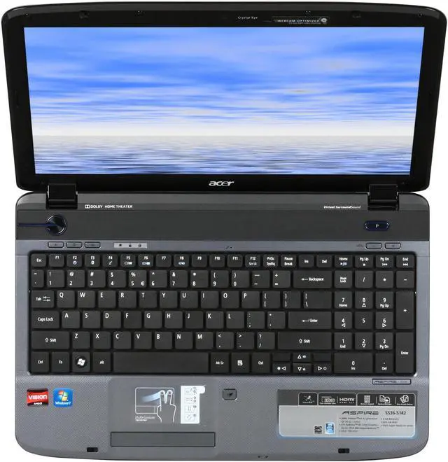 Alt view image 6 of 8 - Acer Laptop Aspire AMD Athlon 64 X2 QL-65 4GB Memory 320GB HDD ATI Radeon HD 3200 15.6" Windows 7 Home Premium 64-bit AS5536-5142