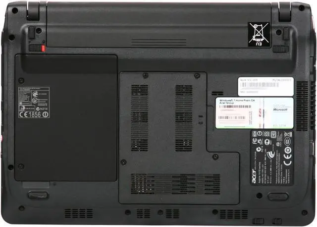 Alt view image 7 of 8 - Acer Aspire AS1410-2936 Ruby Red Intel Celeron SU2300(1.2 GHz) 11.6" 2GB Memory 160GB HDD Netbook