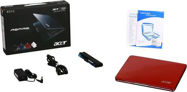 Alt view image 8 of 8 - Acer Aspire AS1410-2936 Ruby Red Intel Celeron SU2300(1.2 GHz) 11.6" 2GB Memory 160GB HDD Netbook