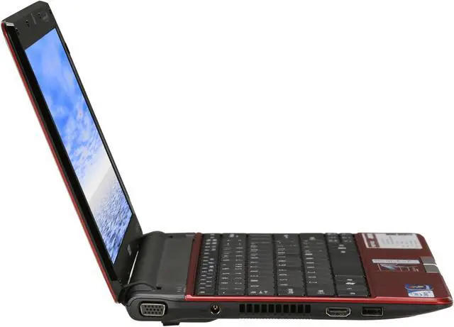 Alt view image 4 of 8 - Acer Aspire AS1410-2954 Ruby Red Intel Celeron M 743(1.30 GHz) 11.6" 2GB Memory 250GB HDD Netbook