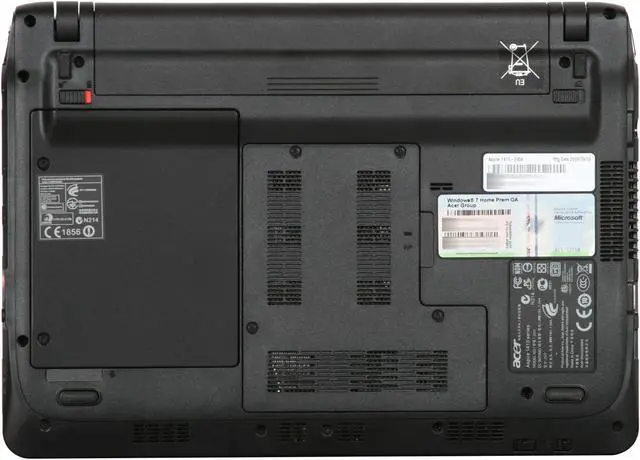 Alt view image 7 of 8 - Acer Aspire AS1410-2954 Ruby Red Intel Celeron M 743(1.30 GHz) 11.6" 2GB Memory 250GB HDD Netbook