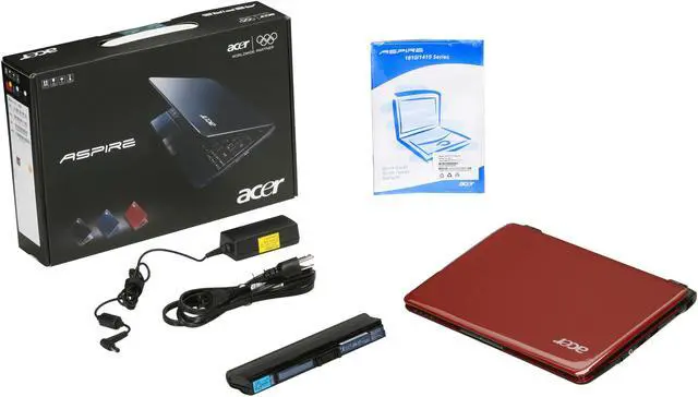 Alt view image 8 of 8 - Acer Aspire AS1410-2954 Ruby Red Intel Celeron M 743(1.30 GHz) 11.6" 2GB Memory 250GB HDD Netbook