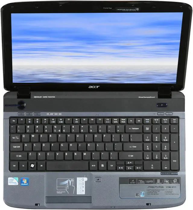 Alt view image 6 of 8 - Acer Laptop Aspire Intel Pentium T4300 4GB Memory 320GB HDD Intel GMA 4500M 15.6" Windows 7 Home Premium 64-bit AS5738Z-4111