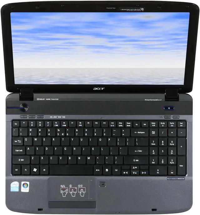 Alt view image 6 of 8 - Acer Laptop Aspire Intel Pentium T4200 4GB Memory 250GB HDD Intel GMA 4500M 15.6" Windows Vista Home Premium 64-bit AS5738Z-4372