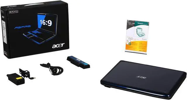 Alt view image 8 of 8 - Acer Laptop Aspire Intel Pentium T4200 4GB Memory 250GB HDD Intel GMA 4500M 15.6" Windows Vista Home Premium 64-bit AS5738Z-4372