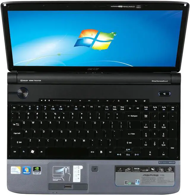 Alt view image 6 of 8 - Acer Laptop Aspire Intel Core 2 Duo T6600 4GB Memory 320GB HDD NVIDIA GeForce GT 130M 15.6" Windows 7 Home Premium 64-bit AS5739G-6959