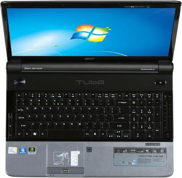 Alt view image 6 of 8 - Acer Laptop Aspire Intel Core 2 Duo T6600 4GB Memory 320GB HDD NVIDIA GeForce GT 130M 17.3" Windows 7 Home Premium 64-bit AS7738G-6006