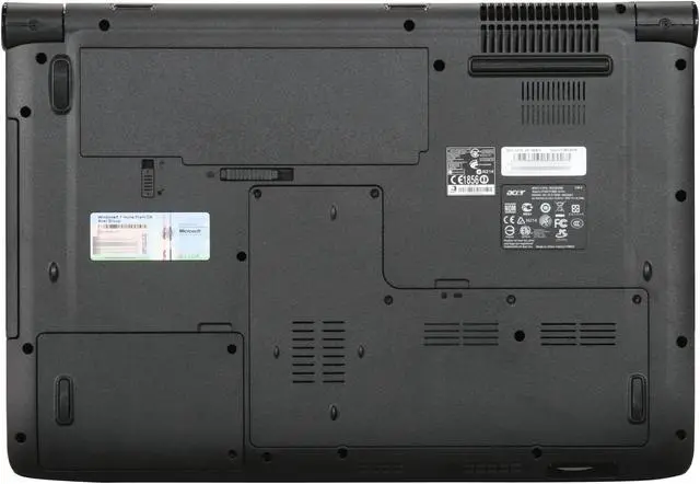 Alt view image 7 of 8 - Acer Laptop Aspire Intel Core 2 Duo T6600 4GB Memory 320GB HDD NVIDIA GeForce GT 130M 17.3" Windows 7 Home Premium 64-bit AS7738G-6006