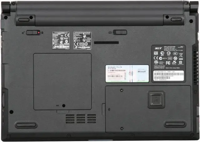 Alt view image 7 of 8 - Acer Laptop TravelMate Timeline Intel Core 2 Duo SU9400 4GB Memory 320GB HDD Intel GMA 4500MHD 13.3" Windows 7 Professional 32-bit (including a downgrade right to Windows  XP Professional) TM8371-6457