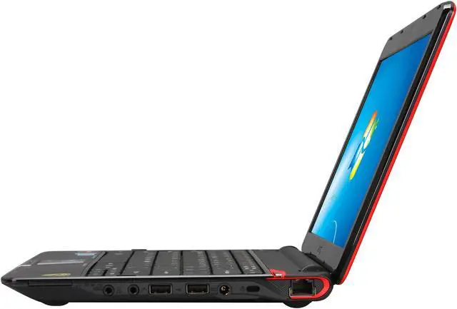 Alt view image 3 of 8 - Acer Ferrari One FO200-1799 Ferrari Red AMD Athlon 64 X2 L310(1.20 GHz) 11.6" 4GB Memory 250GB HDD Netbook