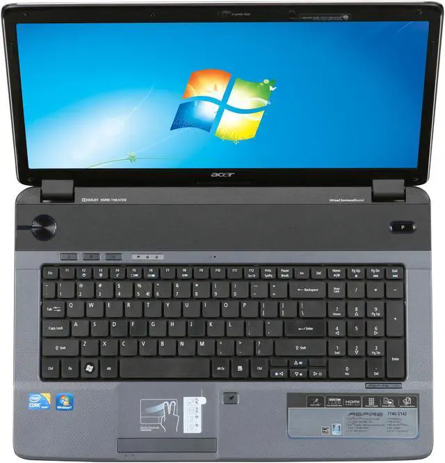 Alt view image 6 of 8 - Acer Aspire 17.3" Intel Core i3-330M 4GB Memory DDR3 1066 Windows 7 Home Premium 64-bit LX.PLY02.052