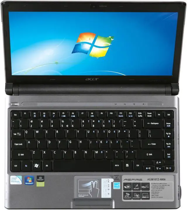 Alt view image 6 of 8 - Acer Laptop Aspire Timeline Intel Pentium SU4100 4GB Memory 320GB HDD Intel GMA 4500MHD 13.3" Windows 7 Home Premium 64-bit AS3810TZ-4806