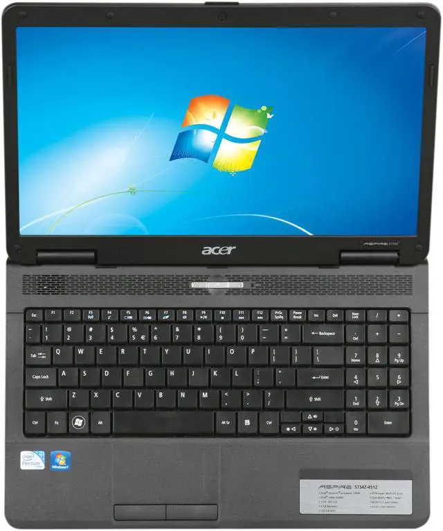 Alt view image 6 of 8 - Acer Laptop Aspire Intel Pentium T4500 4GB Memory 320GB HDD Intel GMA 4500M 15.6" Windows 7 Home Premium 64-bit AS5734Z-4512