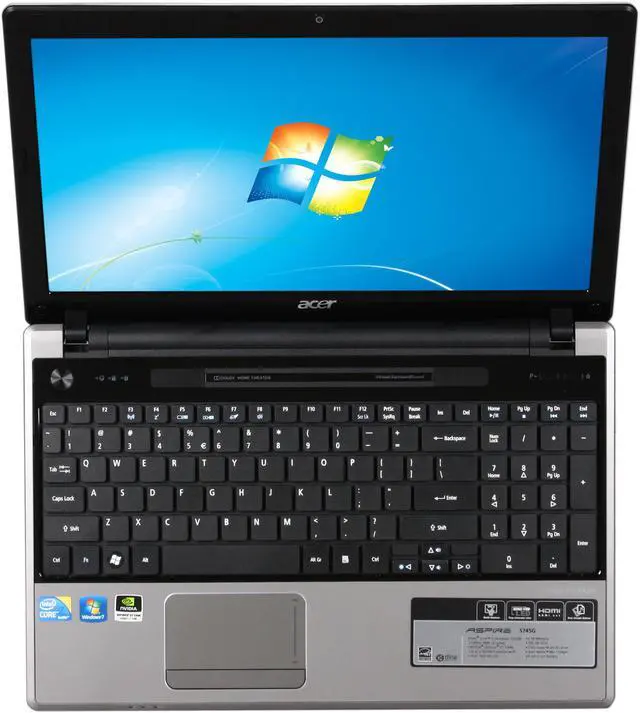Alt view image 6 of 8 - Acer Laptop Aspire Intel Core i7-720QM 4GB Memory 500GB HDD NVIDIA GeForce GT 330M 15.6" Windows 7 Home Premium 64-bit AS5745G-6538