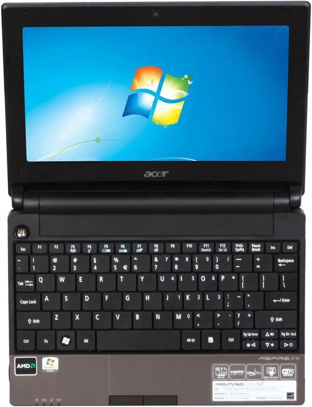 Alt view image 6 of 8 - Acer Aspire One AO521-3782 Antique Brass AMD Athlon II Neo K125(1.70 GHz) 10.1" WSVGA 1GB Memory 250GB HDD Netbook