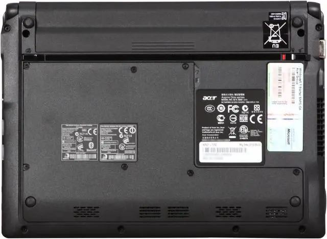 Alt view image 7 of 8 - Acer Aspire One AO521-3782 Antique Brass AMD Athlon II Neo K125(1.70 GHz) 10.1" WSVGA 1GB Memory 250GB HDD Netbook