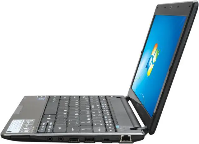 Alt view image 5 of 8 - Acer Aspire One AO721-3574 Mesh Black AMD Athlon II Neo K125(1.70 GHz) 11.6" 2GB Memory 250GB HDD Netbook