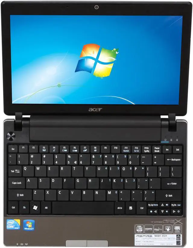 Alt view image 6 of 8 - Acer Aspire TimelineX AS1830T-3721 Black Intel Core i5 430UM(1.20 GHz) 11.6" 4GB Memory 500GB HDD Netbook