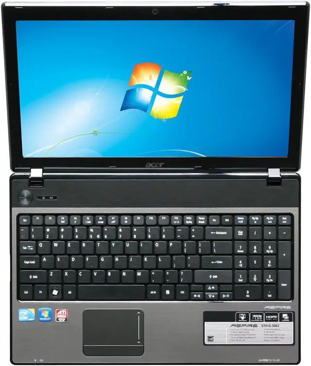Alt view image 6 of 8 - Acer Laptop Aspire Intel Core i3-350M 4GB Memory 320GB HDD ATI Mobility Radeon HD 5470 15.6" Windows 7 Home Premium 64-bit AS5741G-5062
