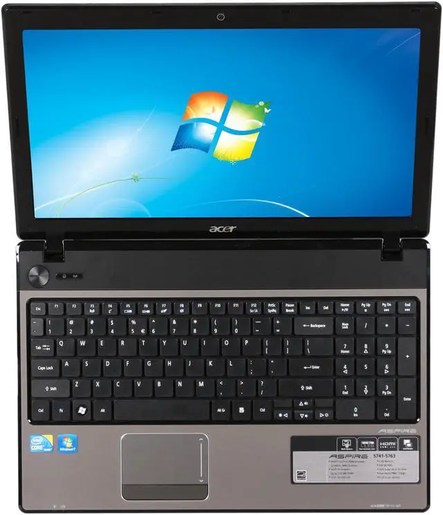Alt view image 6 of 8 - Acer Laptop Aspire Intel Core i3-350M 4GB Memory 320GB HDD Intel HD Graphics 15.6" Windows 7 Home Premium 64-bit AS5741-5763