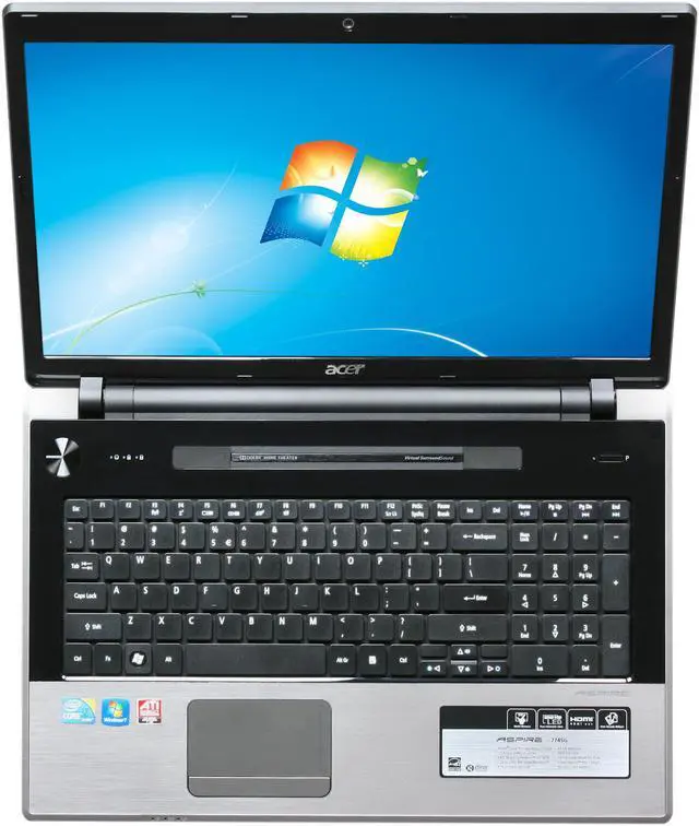 Alt view image 6 of 8 - Acer Laptop Aspire Intel Core i7-720QM 4GB Memory 500GB HDD ATI Mobility Radeon HD 5650 17.3" Windows 7 Home Premium 64-bit AS7745G-6572