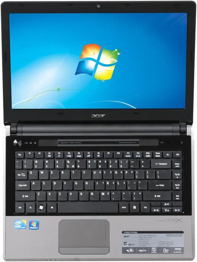Alt view image 6 of 8 - Acer Laptop Aspire TimelineX Intel Core i3-370M 4GB Memory 320GB HDD Intel HD Graphics 14.0" Windows 7 Home Premium 64-bit AS4820T-7633