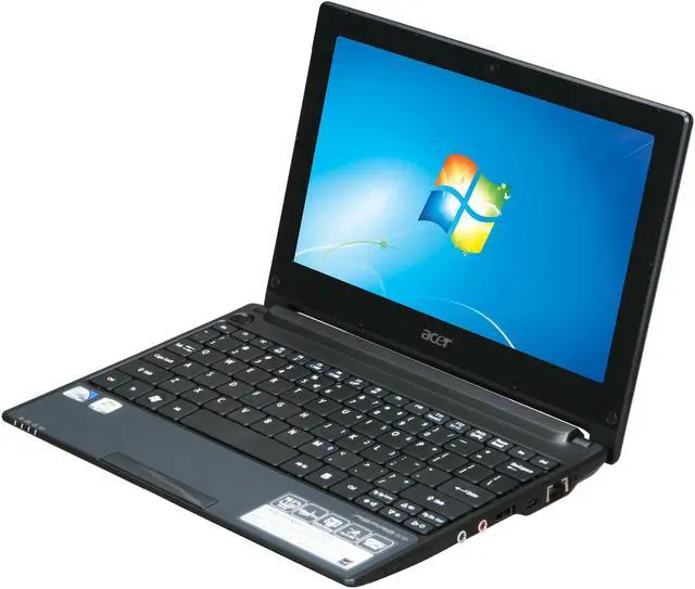 Main image of Acer Aspire One AOD255-2509 Diamond black Intel Atom N450(1.66 GHz) 10.1" 1GB Memory 160GB HDD Netbook