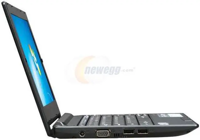 Alt view image 4 of 6 - Acer Aspire One AOD255-2509 Diamond black Intel Atom N450(1.66 GHz) 10.1" 1GB Memory 160GB HDD Netbook