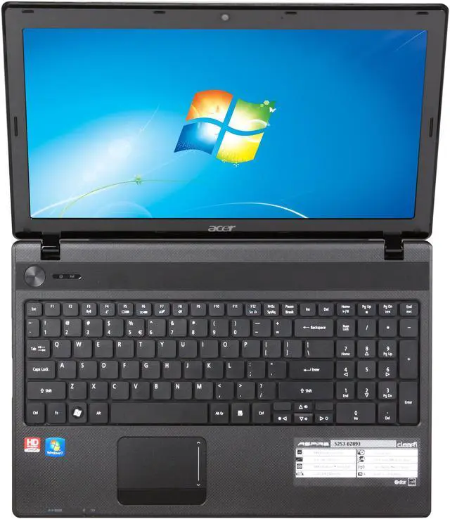 Alt view image 6 of 8 - Acer Laptop Aspire AMD C-50 3GB Memory 250GB HDD AMD Radeon HD 6250 15.6" Windows 7 Home Premium 64-bit AS5253-BZ893